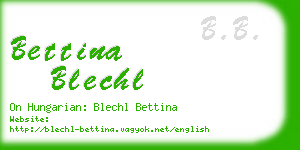 bettina blechl business card